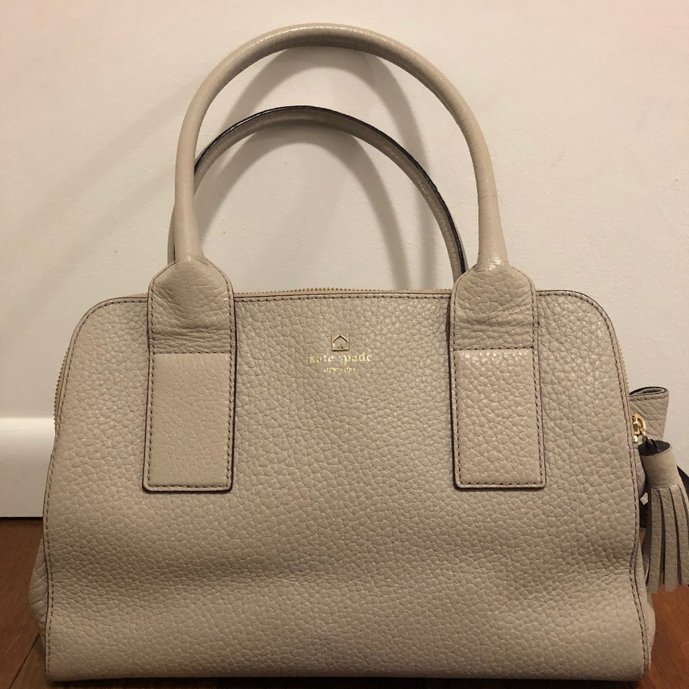 Kate Spade Large Pebble Leather Tote with Tassle